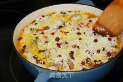Make Xinjiang tasted lamb rice step 6