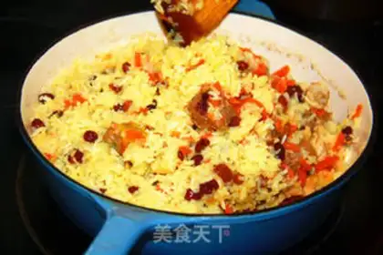 Make Xinjiang tasted lamb rice step 7