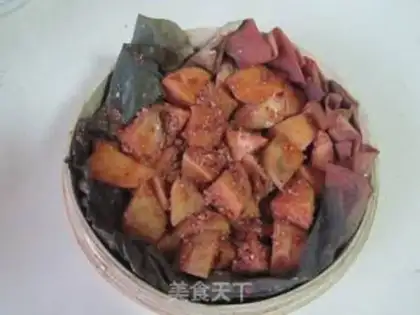 Make Potato steamed chicken wings step 8