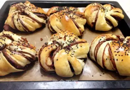 Make Red bean roll step 16