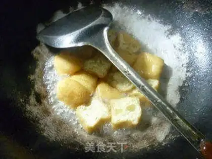 Make Tomato fried tofu step 3