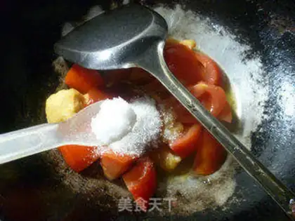 Make Tomato fried tofu step 7