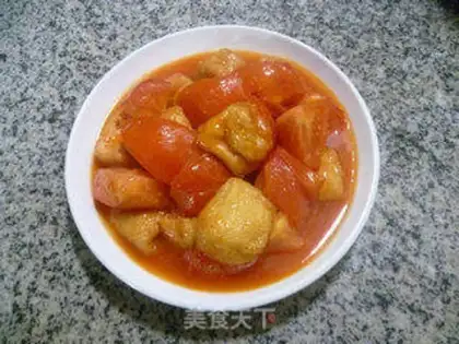 Make Tomato fried tofu step 10