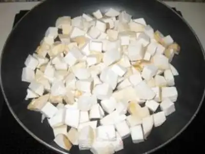 Make Pumpkin fried rice step 1