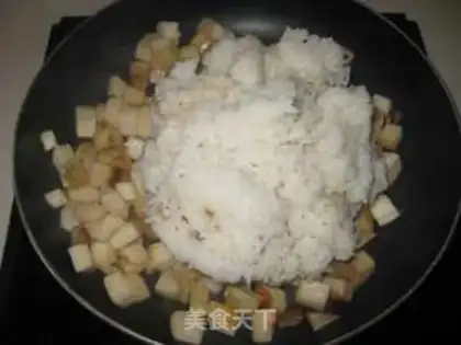Make Pumpkin fried rice step 3