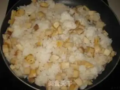 Make Pumpkin fried rice step 4