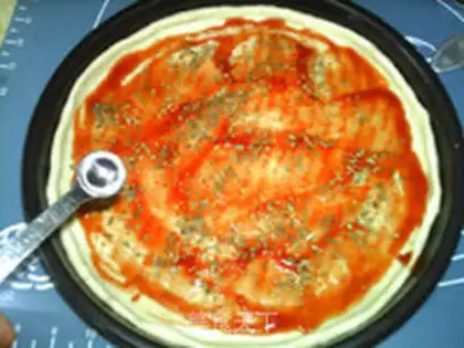 Make Ham sausage orchid pizza step 4