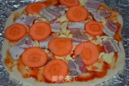 Make Bacon carrot pizza step 10