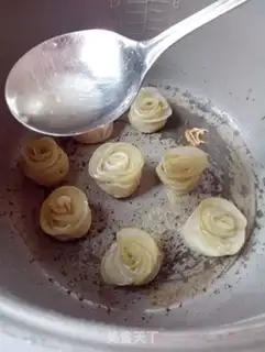 Make Sweet rose apple roll step 10