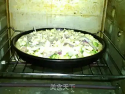 Make Ham sausage orchid pizza step 9