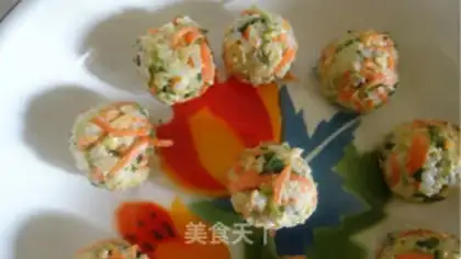 Make Rice radish balls step 6