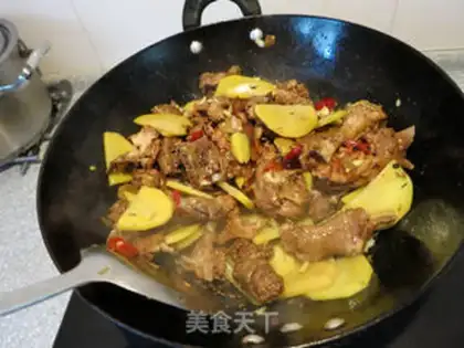 Make Xinjiang chicken step 14