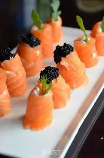Make A salmon roll step 2