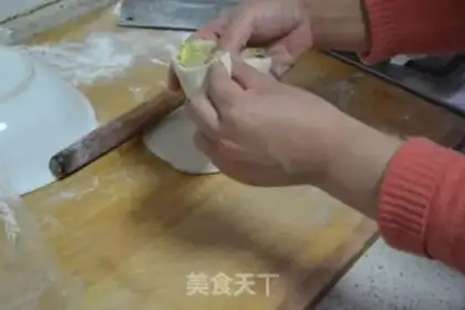 Make radish, rice bun step 19