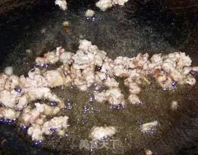 Make Crab mushrooms and fried eggs step 4