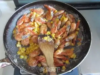 Make Gold-sand corn shrimp step 7