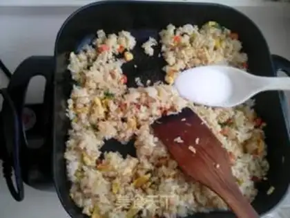 Make Onion fried rice step 6