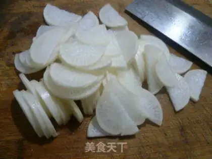 Make Weenie fried radish step 2