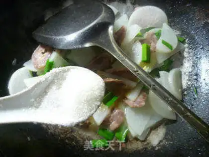 Make Weenie fried radish step 8