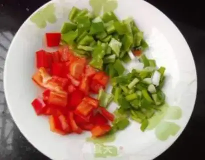 Make Twin pepper peanut beans step 1