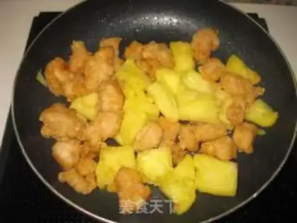 Make Pineapple chicken rice step 8