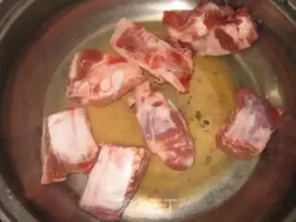 Make Cheese juice ribs step 1