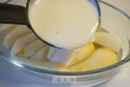 Make Pear pudding cake step 6