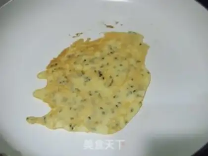 Make Black sesame egg rolls step 6