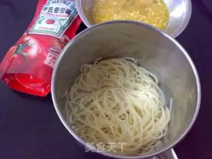 Make Spaghetti cake step 3