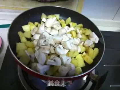 Make Fried potato mushrooms step 5