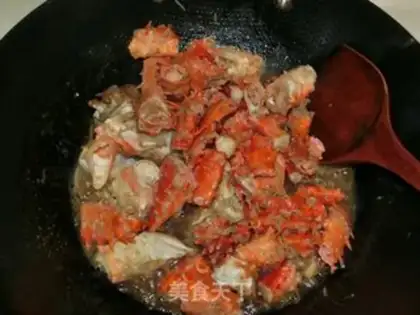 Make Black pepper beer king crab step 9
