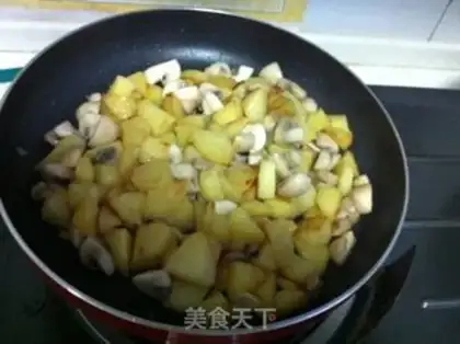 Make Fried potato mushrooms step 6