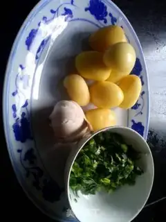 Make Tiger-skinned potato garlic step 0