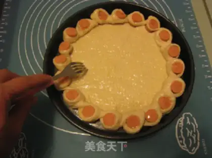 Make Ham shrimp pizza step 12