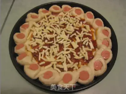 Make Ham shrimp pizza step 13
