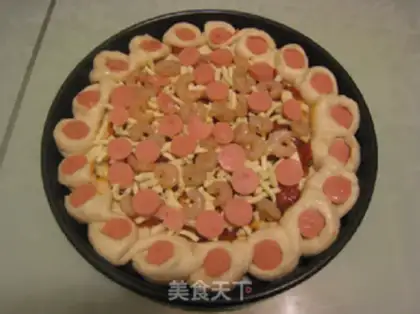 Make Ham shrimp pizza step 14