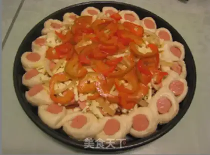 Make Ham shrimp pizza step 16
