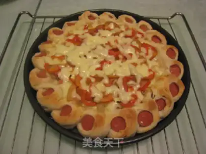 Make Ham shrimp pizza step 17