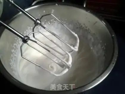 Make Peach birthday cake step 2