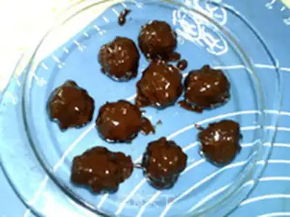 Make Milky peanut chocolate step 15