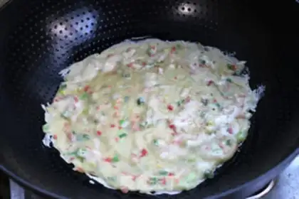 Make Onion omelet step 11
