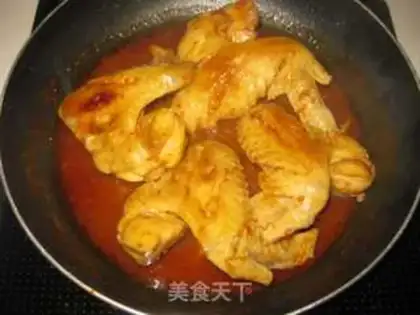 Make Garlic sauce, fried chicken wings step 7