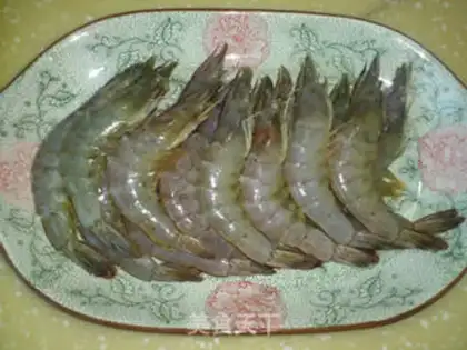 Make Garlic shrimp step 1