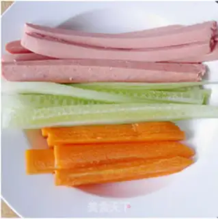 Make Ham sushi step 2