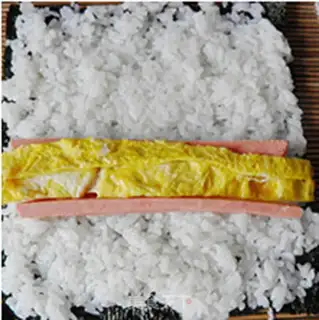 Make Ham sushi step 7