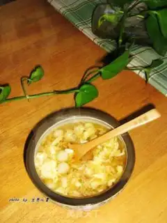 Make The rice omelet is full of soup step 7