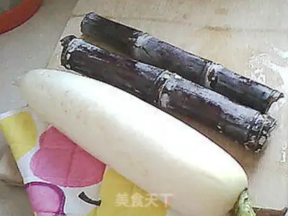 Make Cane radish step 0