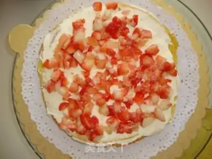 Make Butter birthday cake step 2