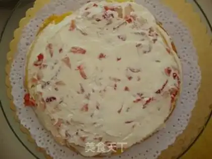 Make Butter birthday cake step 3