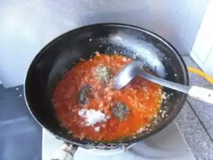 Make Cheese and pizza sauce step 5